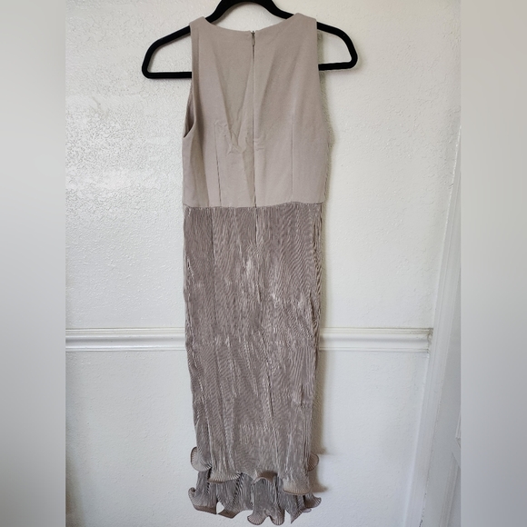 CLAUDE Midi Dress Small Gray Sleeveless New with Tags - Picture 8 of 11